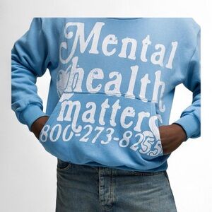 Euphoric Mental Health matters hoodie - Blue